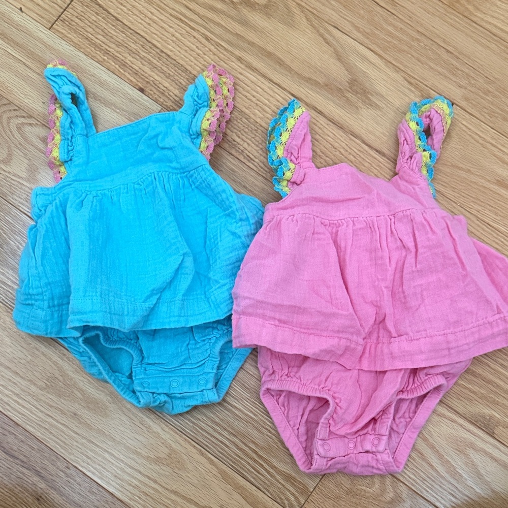 Colorful Baby Rompers Set